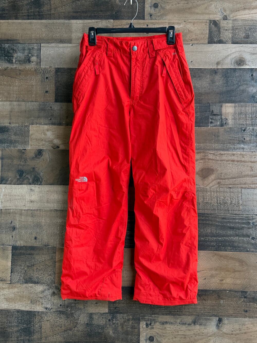 The North Face Boys' Large (14/16) HyVent Insulated Waterproof Snow Pants - Red